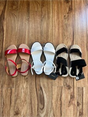 3 Pairs Sandal Lot